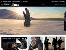 Tablet Screenshot of 10peaksgloves.com